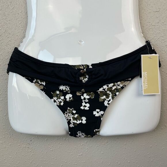 NWT MICHAEL Michael Kors Black Ivy Swim Bottoms Sizes XS, M, or L - Picture 1 of 4